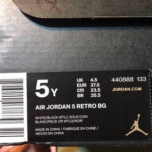 Air Jordan 5 Retro BG